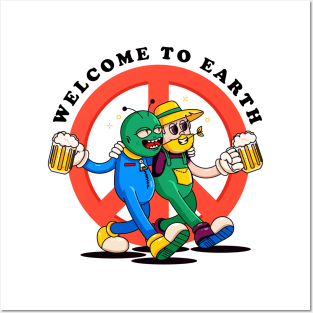 Welcome to earth Posters and Art